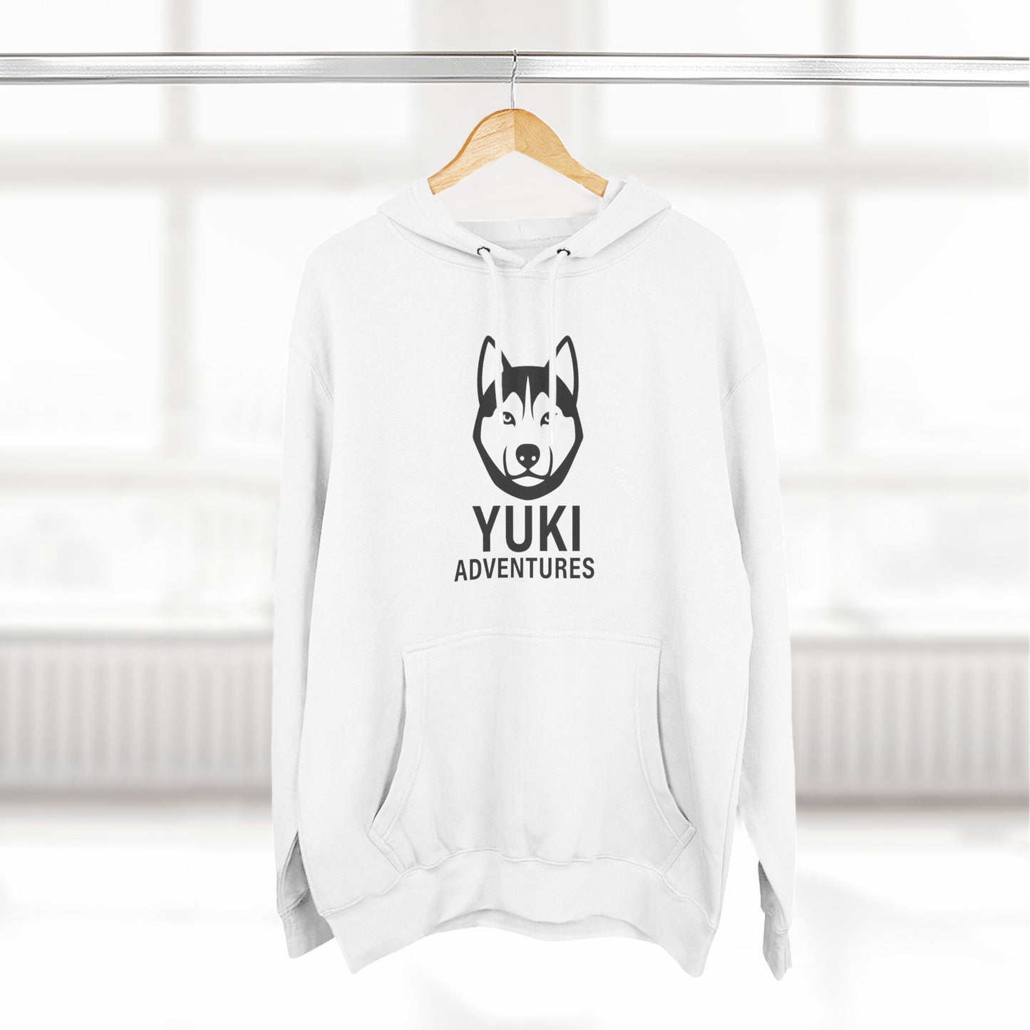 Three-Panel Fleece Hoodie